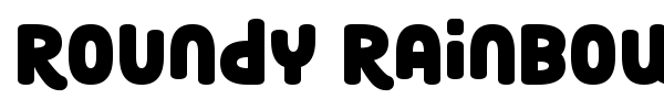 Roundy Rainbows font preview